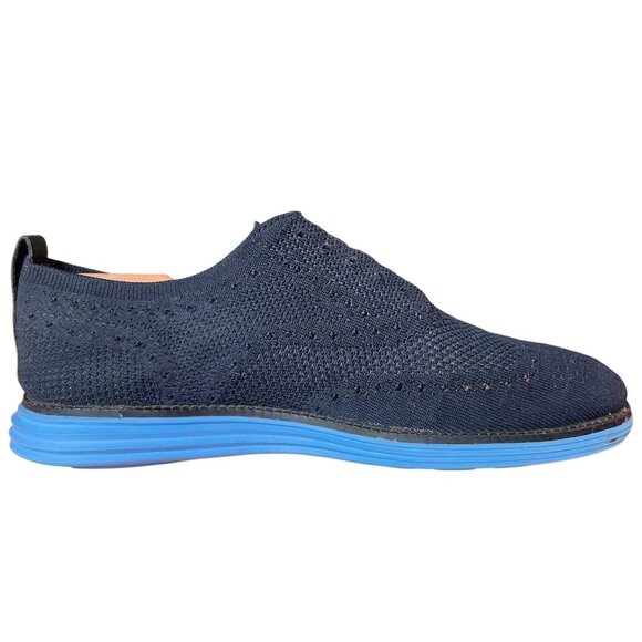 Cole Haan Grand.os Zerogrand Blue Fabric Wingtip Oxford Men 9.5 M Casual Comfort main image 7